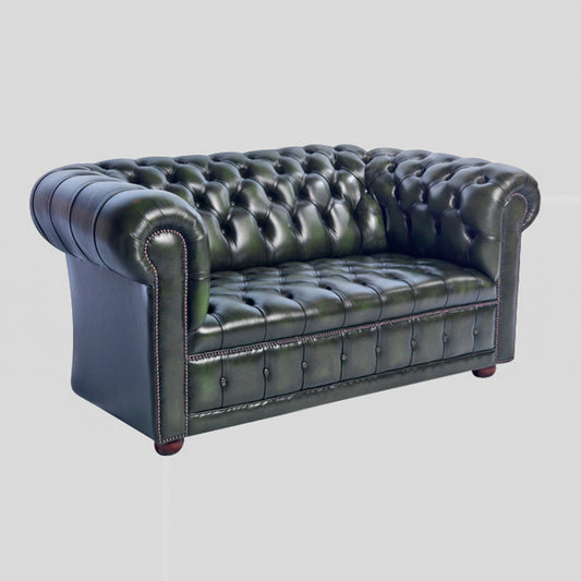 "London Classic Buttonseat" Chesterfield Sofa 2-Sitzer