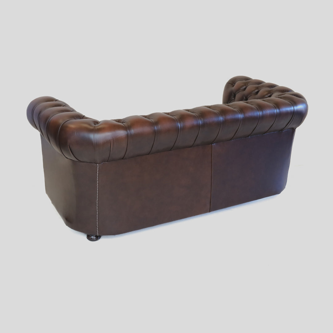 "London Classic" Chesterfield Sofa 2,5-Sitzer Birch Antique Brown - Sofort Lieferbar