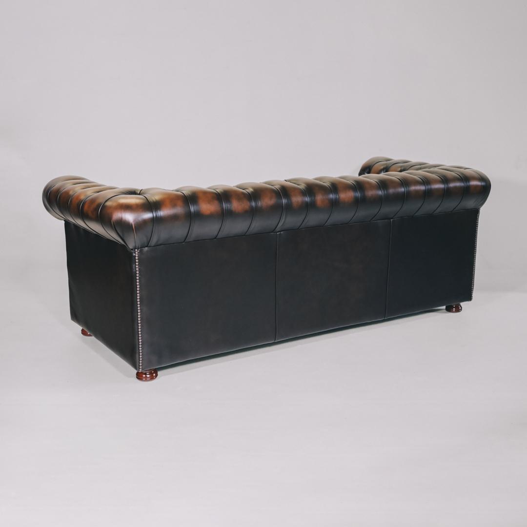 "Austin" Chesterfield Sofa 3-Sitzer, Original Englisch, Birch Antique Tan - Sofort Lieferbar