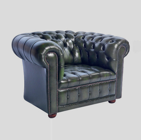 "London Classic Buttonseat" Chesterfield Sessel