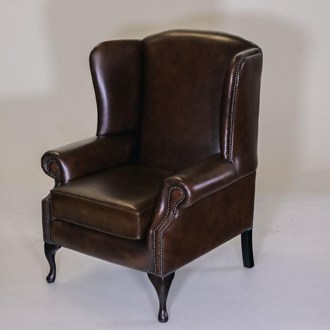 "Queen Anne" Chesterfield Sessel Plain Chair - Sofort Lieferbar