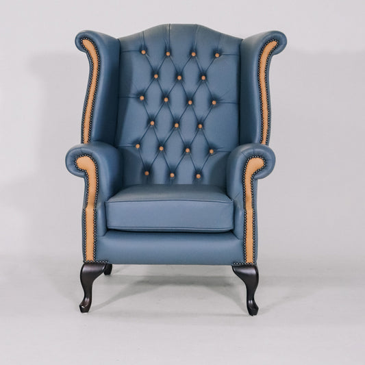 "Grand Queen Anne Chair" Chesterfield Ohrensessel - Sofort lieferbar