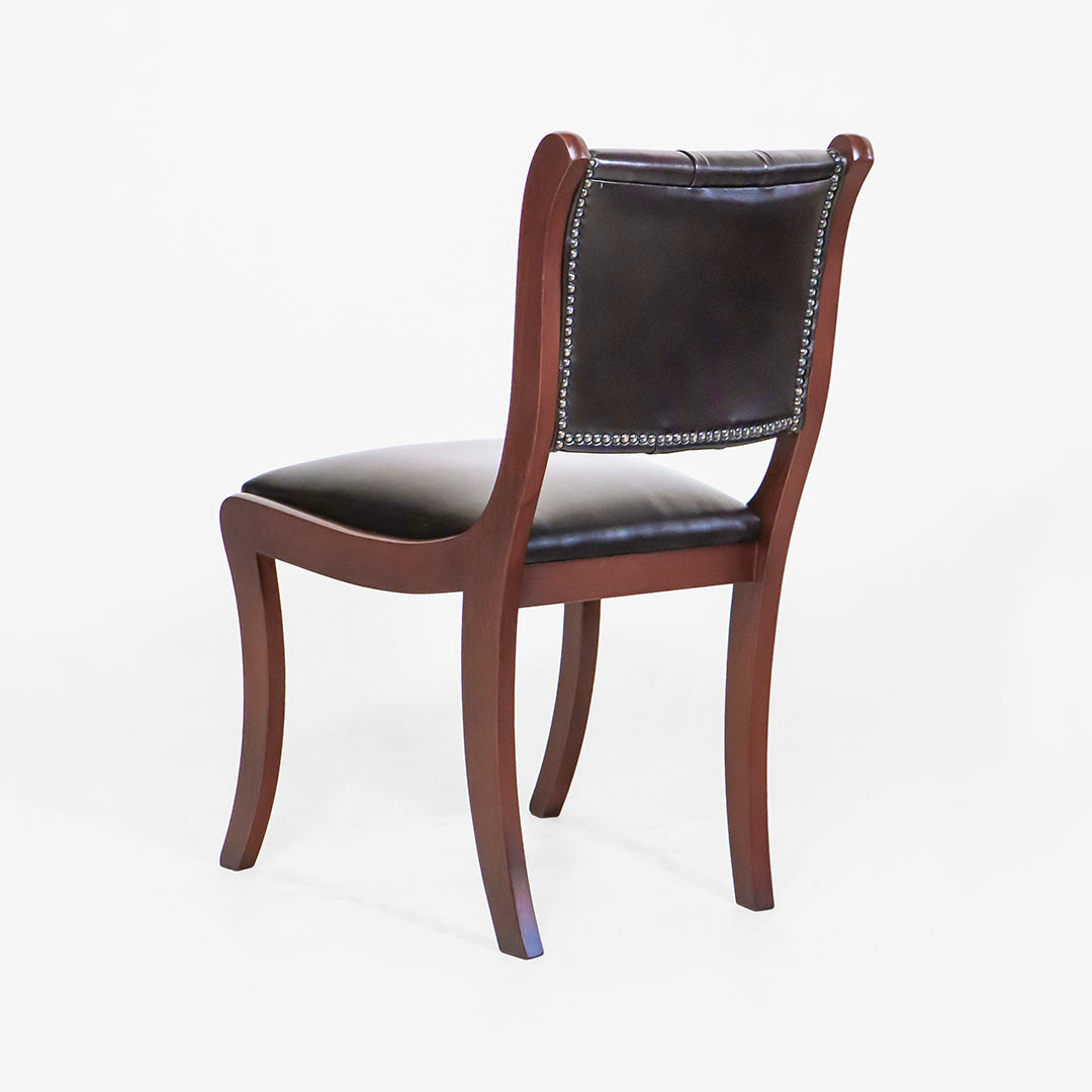 Chesterfield Esszimmerstuhl "Canterbury Diner Chair" aus braunem Leder
