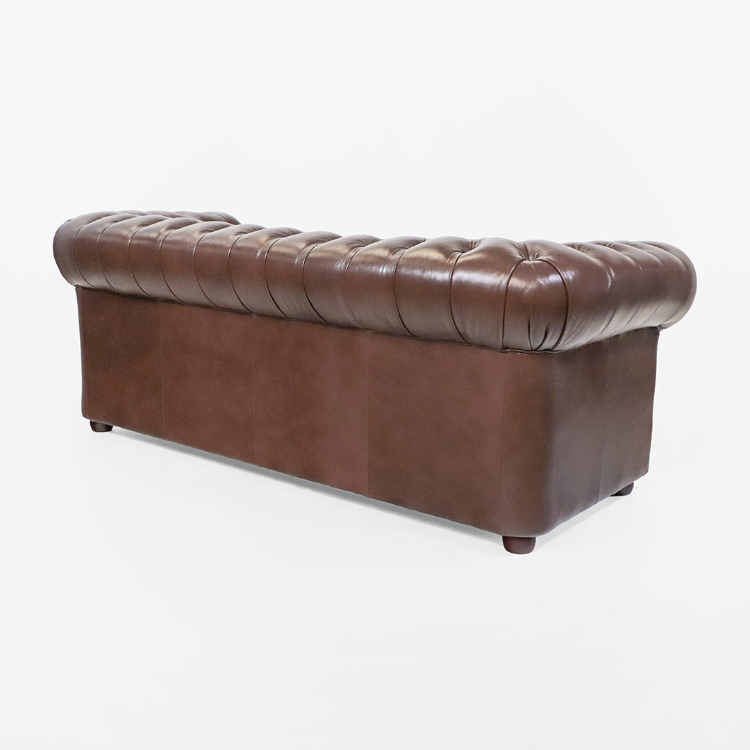 Chesterfield Sofa "London Classic" 3-Sitzer in Birch Antique Gold - Sofort Lieferbar