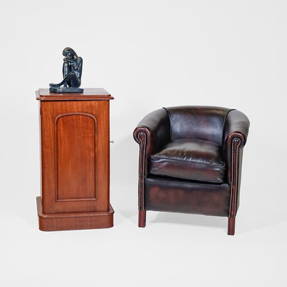 Chesterfield Clubsessel "Diana" Plain – Ledersessel Birch Antique Rust - Sofort lieferbar!