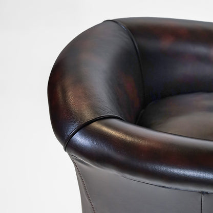 Chesterfield Clubsessel "Diana" Plain – Ledersessel Birch Antique Rust - Sofort lieferbar!