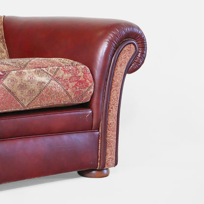 Chesterfield Sofa 3-Sitzer – Vintage Sofa aus Stoff und Leder - Sofort lieferbar!