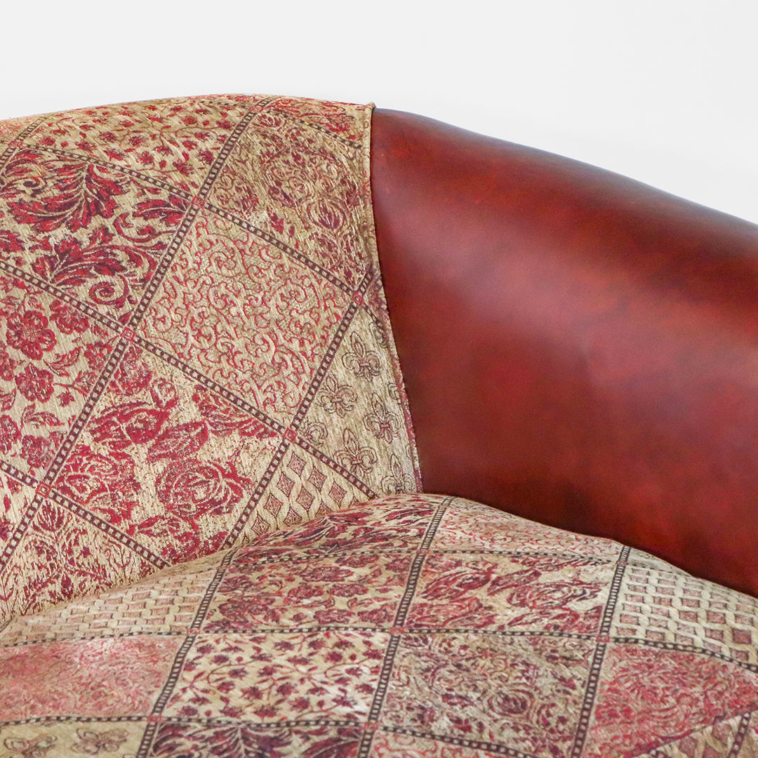 Chesterfield Sofa 3-Sitzer – Vintage Sofa aus Stoff und Leder - Sofort lieferbar!