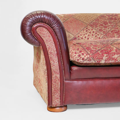 Chesterfield Sofa 3-Sitzer – Vintage Sofa aus Stoff und Leder - Sofort lieferbar!
