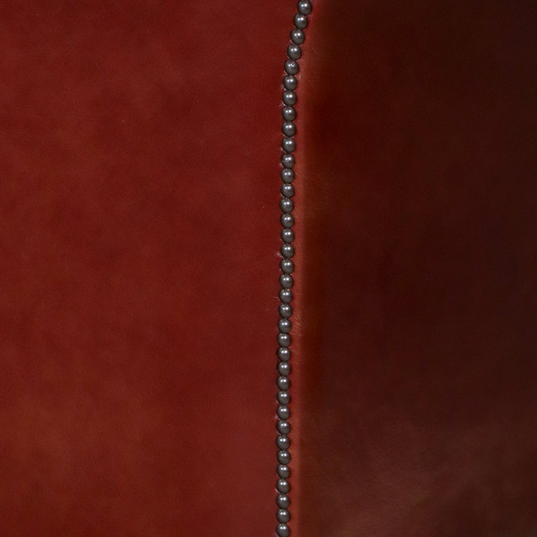Chesterfield Sofa  "Fort William" 3 Sitzer – Rotes Ledersofa - Sofort Lieferbar