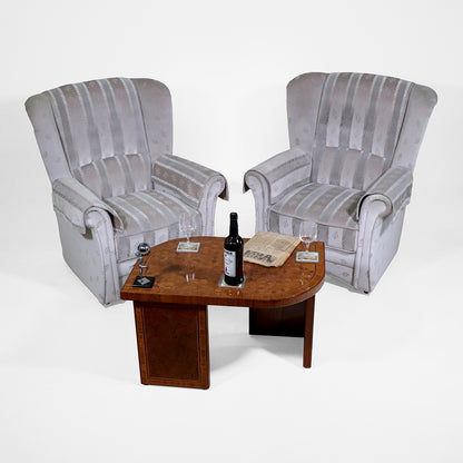Vintage Chesterfield Wohnlandschaft aus England mit Samtbezug - Sofort Lieferbar