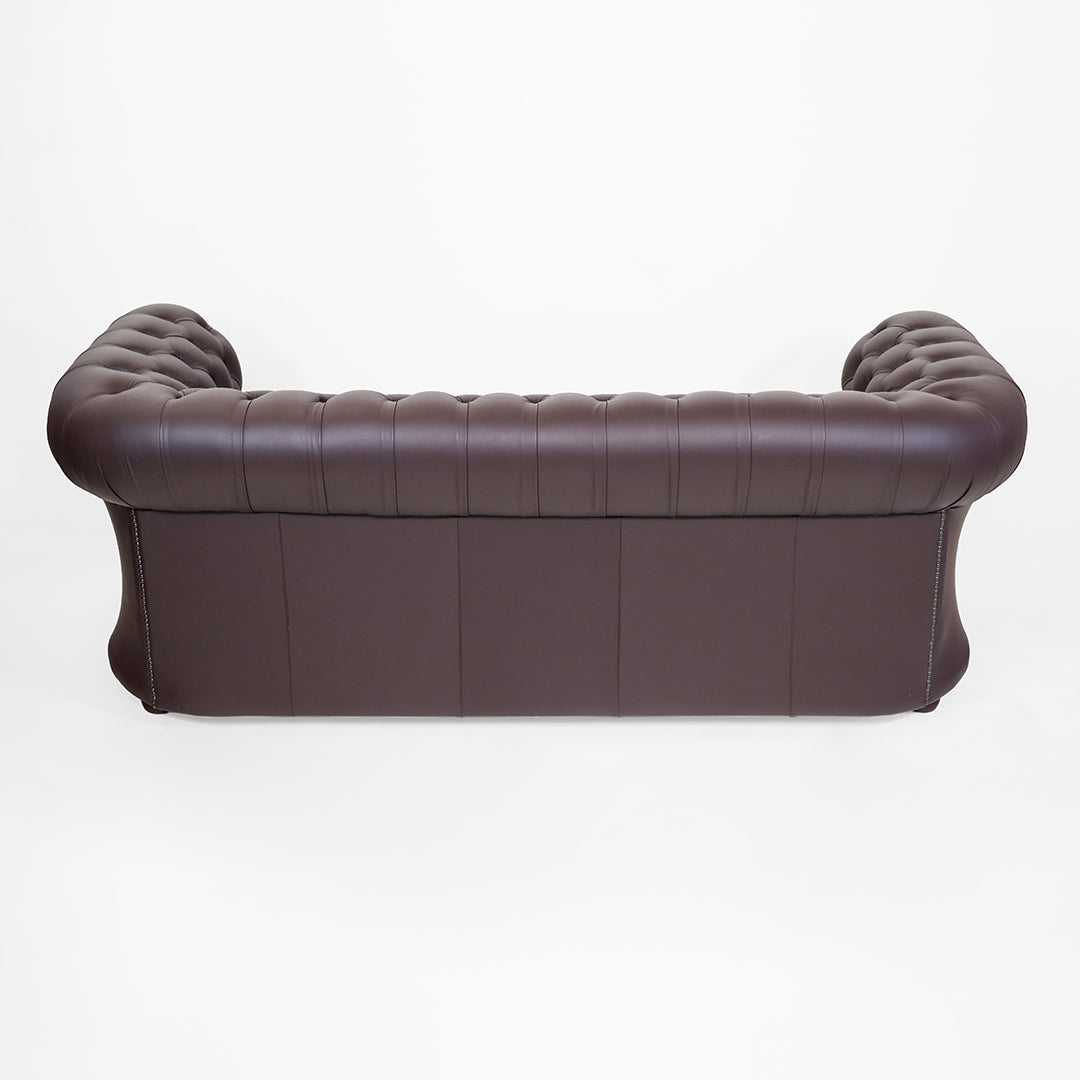 "William" Chesterfield Sofa 3-Sitzer in Birch Mocha - Sofort lieferbar