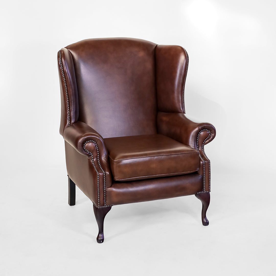 "Queen Anne" Chesterfield Sessel Plain Chair - Sofort Lieferbar