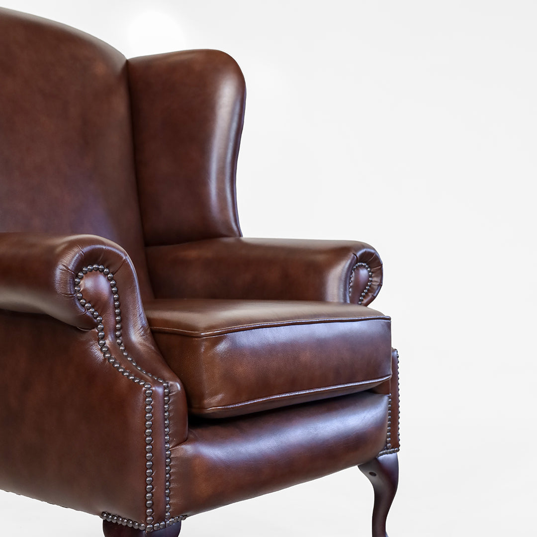 "Queen Anne" Chesterfield Sessel Plain Chair - Sofort Lieferbar