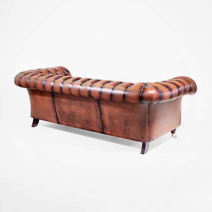 Chesterfield Sofa „Dexter“ 3-Sitzer in Birch Antique Tan - Sofort lieferbar