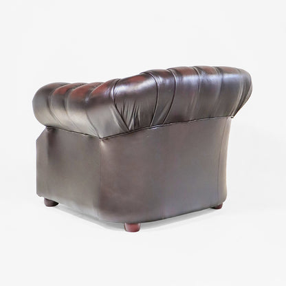 "Livingston" Chesterfield Sessel in Birch Antique Rust - Sofort Lieferbar