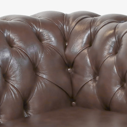 Chesterfield Sofa "London Classic" 3-Sitzer in Birch Antique Gold - Sofort Lieferbar