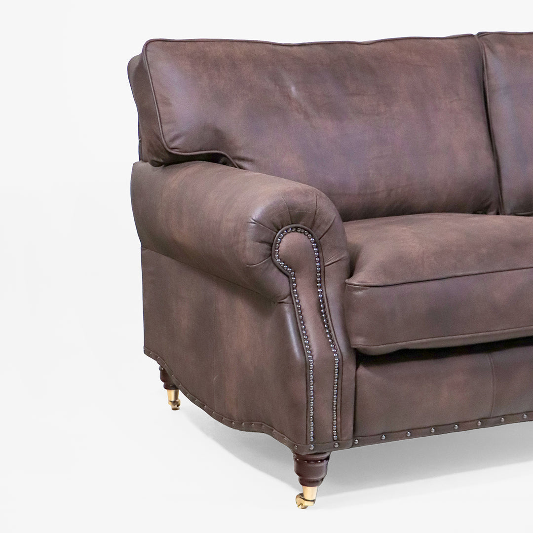 Chesterfield Sofa 3 Sitzer Braun "Whitehaven" Concerto Bark - Sofort Lieferbar