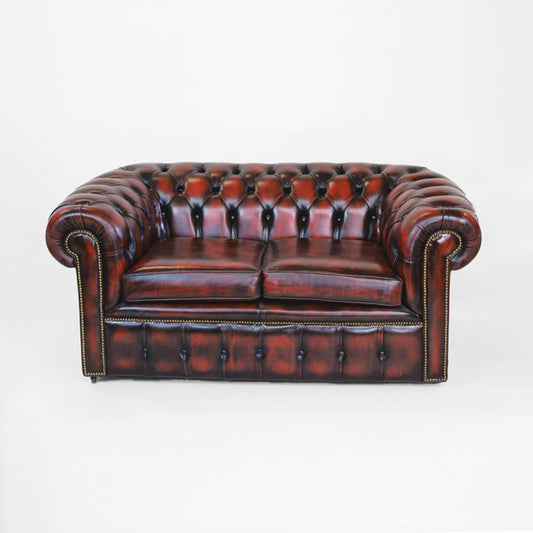 Chesterfield Sofa 2 Sitzer "London Classic" in Birch Antique Rust - Sofort Lieferbar