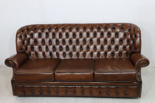 Vintage Chesterfield Wingsofa aus England mit Rollen - Sofort Lieferbar