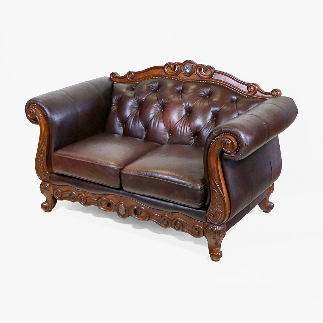 Vintage Chesterfield Leder Wohnlandschaft im Victorian Style - Sofort Lieferbar