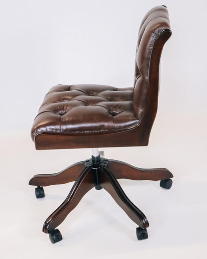 Chesterfield Drehstuhl Split Back Diner Swivel Chair - Sofort Lieferbar