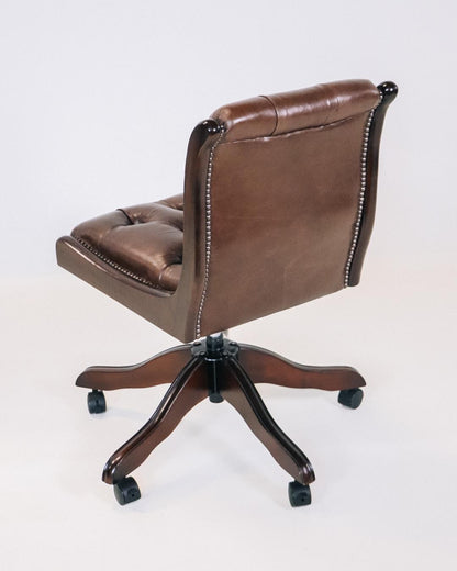 Chesterfield Drehstuhl Split Back Diner Swivel Chair - Sofort Lieferbar