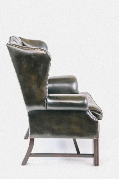 Vintage Chesterfield Ohrensessel Wingchair klassischer englischer Sessel - Sofort Lieferbar